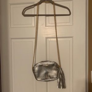 Victoria Secret Silver Cross Body Bag